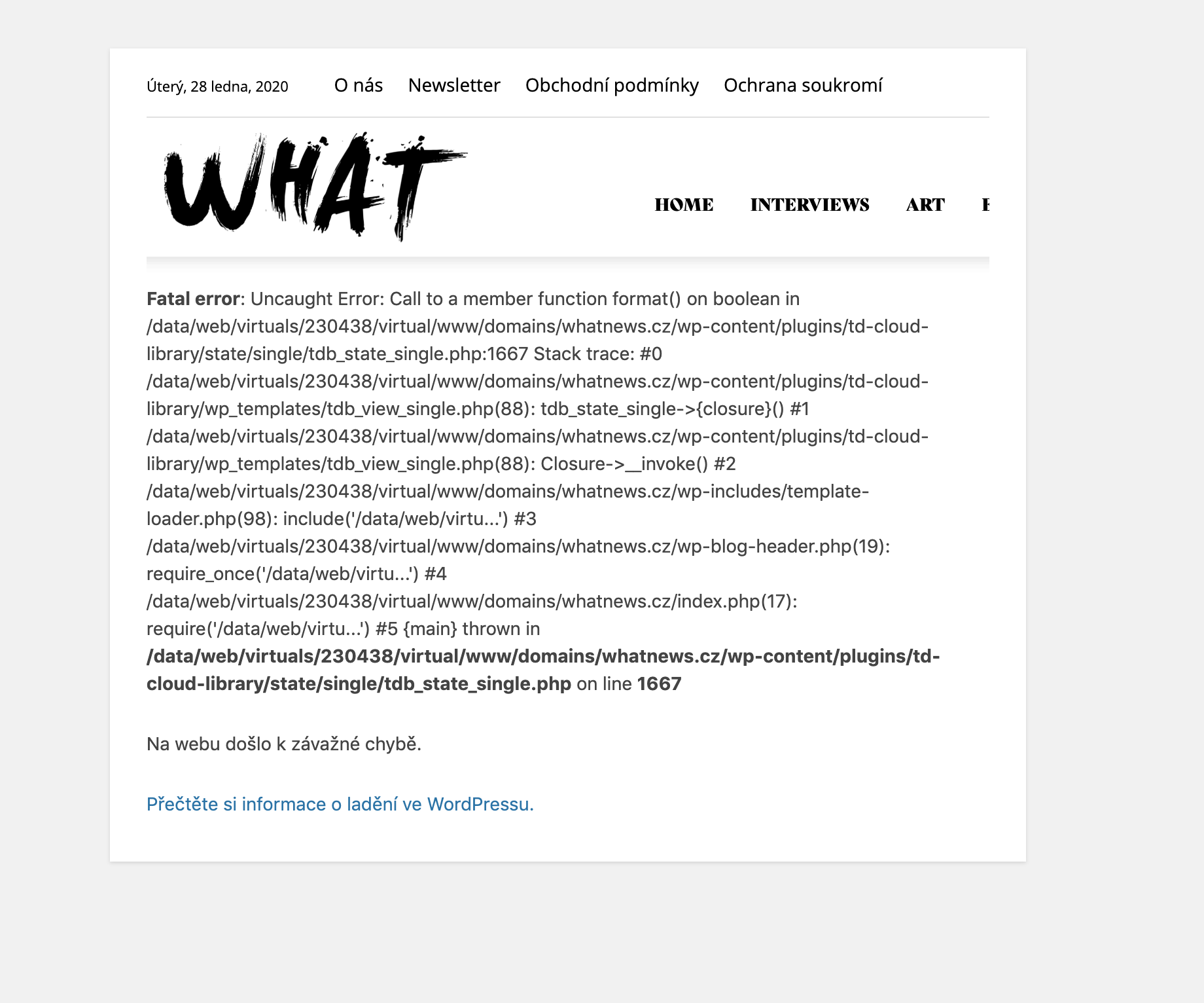 Fatal errors